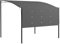 Outsunny 3 x 2.5m Patio Metal Gazebo Door Window Awning Wall Mount Canopy Outdoor Sunshade with Extended Shelter Charcoal Grey