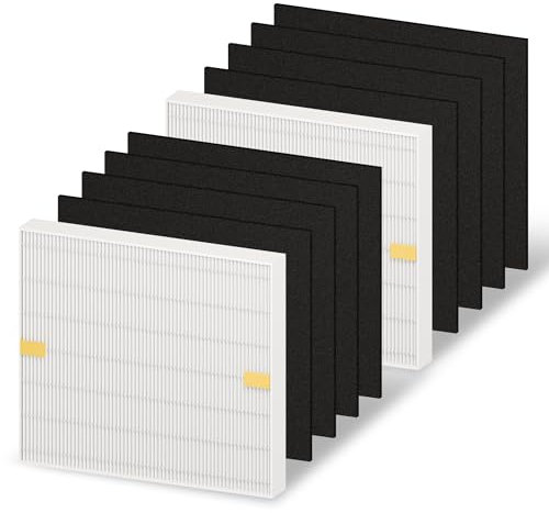 AP-1512HH HEPA Filter Replacement for Coway Airmega AP-1512HH Air Purifier, 2 HEPA Filter 8 Carbon Pre Filters