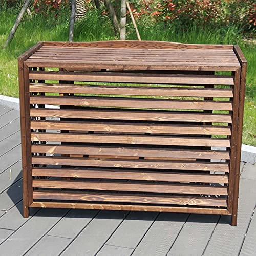 Generisch Holz-Klimaanlagenzaun-Bildschirm, Blumenständer, Pflanzenständer, Außenklimaanlagen-Abdeckung, Sichtschutz, Holz-Klimaanlagen-Regal, Pflanzenaufbewahrung, Versteck, Mülleimer-Gehäu