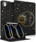 Pegmode for iPad Pro 13 Inch Case 2024 M4 - Women Cute Girls Folio Cover Cool Sun Moon Star Girly Aesthetic Unique Design With Pencil Holder Smart Cover for iPad Pro 13 2024 Case A2925 A2926 A3007