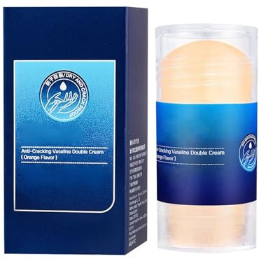 120g Vaseline Creme für sehr trockene Haut mit Vitamin E Pferdeöl Shea Butter- Ideale Feuchtigkeitscreme für rissige Hände, Ellbogen und Knie (orange)