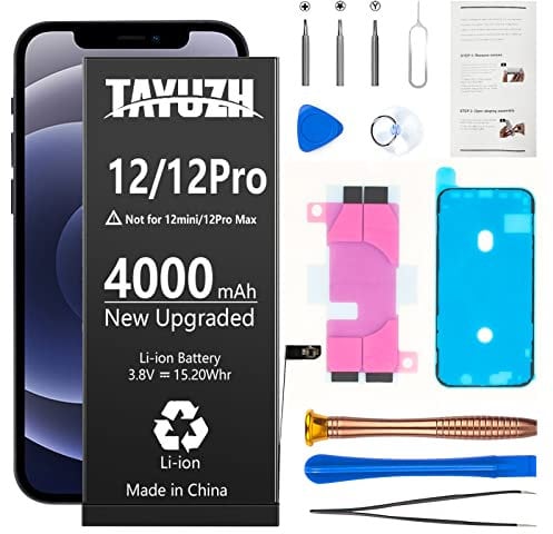 4000mAh Battery for iPhone 12 and 12 Pro 6.1 Inch Ultra High Capacity Replacement Battery for iPhone 12 A2172 A2402 A2403 A2404
