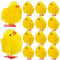 Healifty 36 Stück -Miniküken Kleine Kunststoff-Plüschhühner Figuren Kuchendekorationen Nutztierstatuen Niedliche Tischdekorationen Für Ostern Partygeschenke Jagd 4 cm