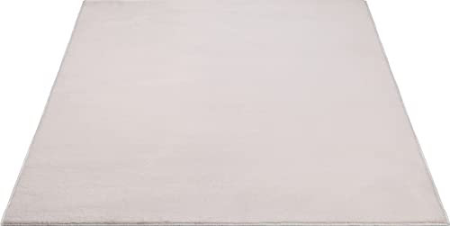 Mia´s Teppiche Luna kuschelig Warmer Fellteppich, weich und elegant, waschbar und Fußbodenheizung geeignet, Öko-Tex Zertifiziert, Beige 2, 70 x 140 cm