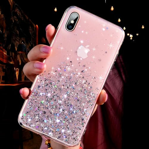 Case for iPhone XS Max (6.5) Star Glitter Shiny Slim Fit Shockproof Protective Girly Women Compatible with iPhone XS Max