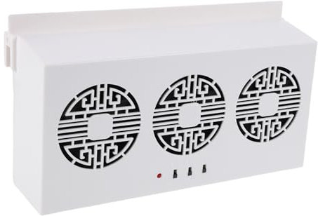 Mikikit Car Vent Fan Solar Power Buggy Fan Rv Air Cooler for Car Auto Ventilation