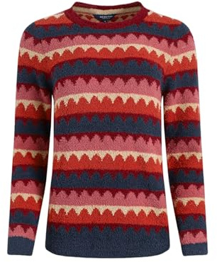 Weird Fish Tyla Cosy Knit Scalloped Jumper Antique Cherry Size 10. (Jumper/Sweater/Fleece)