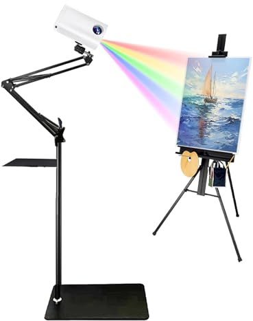 Projecteur de Dessin, projecteur Artistique pour Le traçage de Dessins et de peintures, Outil de traçage Intelligent et Portable avec télécommande et Support