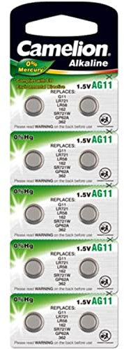 AG11/ LR58 / 361 / SR721 Alkaline Batterien 10er Packung / AG 11