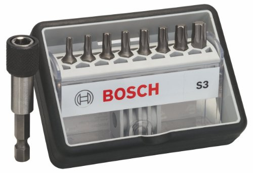 Bosch Zubehör 2607002562 8+1tlg. Robust Line Schrauberbit-Set S Extra-Hart 25 mm, 8+1tlg.
