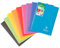 Clairefontaine 971411C - Heft Koverbook geheftet DIN A4, 21 x 29,7cm, 48 Blatt, 90g, französische Lineatur, farbig sortiert, 1 Stück