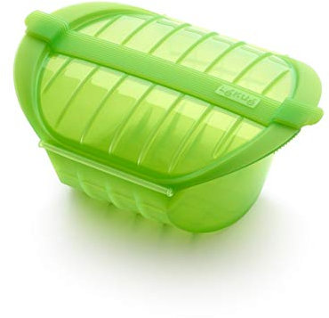 Lékué Maxi cuiseur à vapeur micro-ondes 1-2 p, vert
