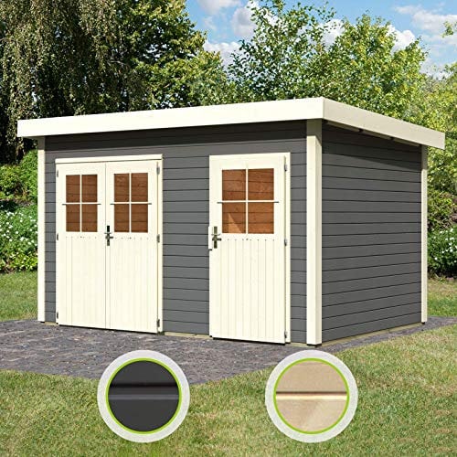 Unbekannt Karibu Gartenhaus Tintrup 2-Raum-Haus Natur 28 mm