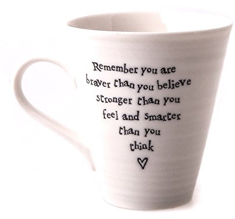 East of India Remember You Are Braver Than You Believe Porcelain Mug