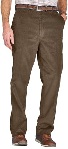 Chums Men's Cotton Corduroy Elasticated Comfort Trousers Olive
