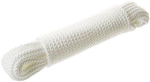 CORDERIES TOURNONAISES 07212 - Tresse en Polypropylène - 20 m/Ø 8 mm - Résistance 900 Kg - Blanc