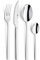 PW Paul Wirths EDGE 8100 Besteck Set für 6 Personen, Essbesteck 24 teilig, Edelstahl rostfrei, poliert & spülmaschinenfest, Tafelbesteck mit Besteckkasten