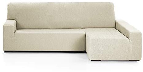 Martina Home - Emilia - Elastischer Bezug für Loungesessel - Langer rechter Arm (Vorderansicht) - Elfenbein