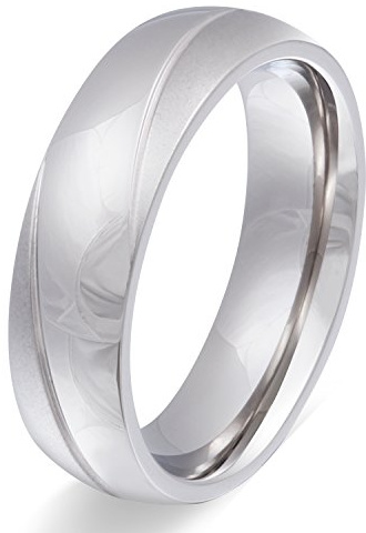 Juwelier Schönschmied - Herren Freundschaftsring Partnerring Trauring Tocar Edelstahl 138Hac