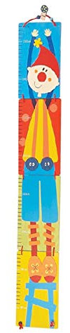 inware 21517 Messlatte Clown faltbar aus Holz Skala von 80-155 cm