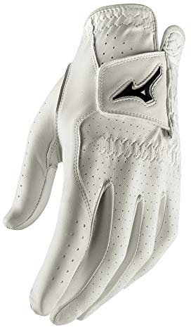 Mizuno 2020 Tour Golfhandschuh, Weiß/Schwarz, Weiß/Schwarz, Größe M/L, Cadet, Weiß/Schwarz, Größe M/L