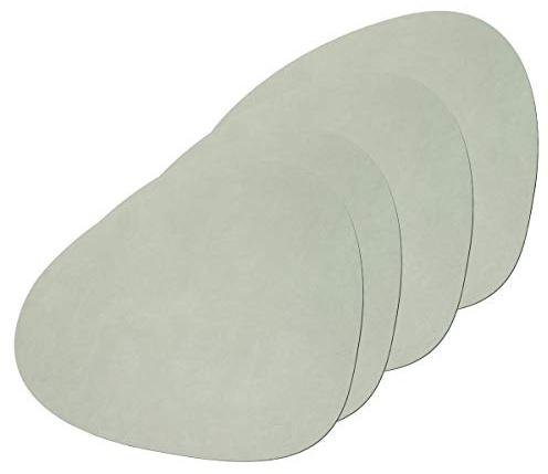 Lind DNA Tischset Curve L Nupo, 4er-Set in Olive Green