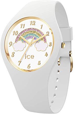 Ice-Watch - ICE fantasia Rainbow white - Weiße Mädchenuhr mit Silikonarmband - 017889 (Small)