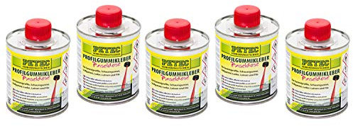 5x 350 ml Petec Profilgummikleber Pinseldose Gummikleber Klebstoff 93835 Kleber