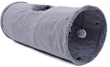 Primst Cat Tunnel, Large Indoor Outdoor Collapsible Pet Toy Crinkle Tunnel Tube with Storage Bag for Cat, Dog, Puppy, Kitty, Kitten, Rabbit (26x12inch)