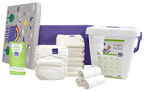 Bambino Mio, Miosolo Classic Stoffwindel Starter Set, Weiss