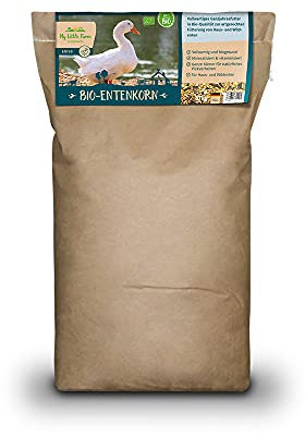 My Little Farm Bio-Entenkorn, 10 kg, vollwertiges Ganzjahresfutter für Enten, bedarfsgerecht mineralisiert und vitaminisiert, Alleinfuttermittel in Bio-Qualität