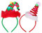 FRCOLOR 2 Stück Weihnachtsbaum Stirnband Weihnachtsstirnbänder Weihnachten Headwears Santa Headwear mit Glocken für Weihnachtskostüme Zubehör Holiday Party Favors