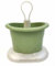 Ecoplast | Scolaposate con Scomparti Variabili e Vassoio Raccogli Goccia, Colore Bianco Perla & Verde, Made in Italy