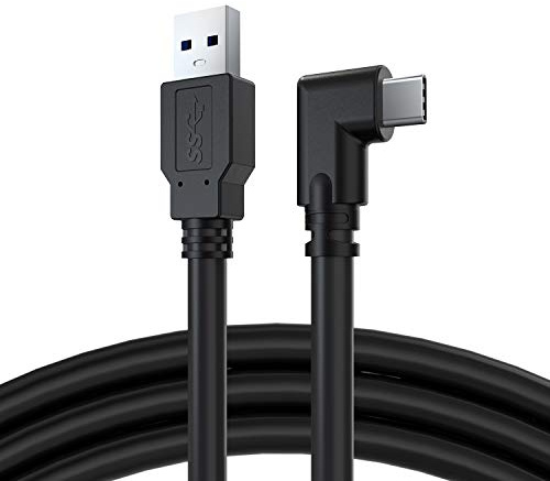 CBUS Professional Tethering Cable, USB 3.2 Gen1, USB-A to USB-C with Right Angle Connectors (5m, Black)