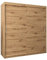 MEBLE KRYSPOL Tokyo 180 Kleiderschrank mit Zwei Schiebetüren für Schlafzimmer – moderner Aufbewahrungsschrank mit Kleiderstange und Regalen – 180x200x62cm - Artisan