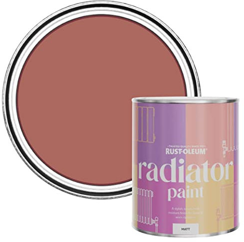 Rust-Oleum Red Heat Resistant Radiator Paint in Matt Finish - Salmon 750ml (SHDRCT1186)