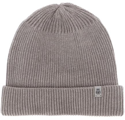 Roeckl Umschlagmütze mit Kaschmir Beanie Strickmütze Mütze Wollmütze Wintermütze Skimütze Damen/Herren - Umschlag, Umschlag Winter Herbst-Winter - One Size Hellbeige