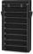 LEADZM Schuhschrank mit 10 Ebenen, Schuhregal Schmal, Schuhaufbewahrung mit Staubdichtem Überzug, Platzsparend, für Wohnzimmer, Korridore, Gänge, Schlafzimmer, 88 x 28 x 160 cm, Schwarz
