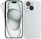 MyGadget Hülle Kompatibel mit iPhone 15 - robuste Silikon Schutzhülle TPU Case Slim Silikonhülle - Back Cover Kratzfest Handyhülle - Matt Weiß