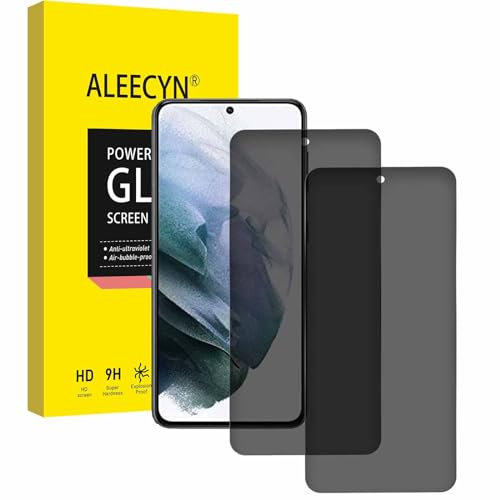 [2 Piezas] Protector de Pantalla Privacidad para Samsung Galaxy S21, Antiespias Cristal Templado [Anti Espía] [9H Dureza] [Anti-Arañazo][Fácil de Instalar]