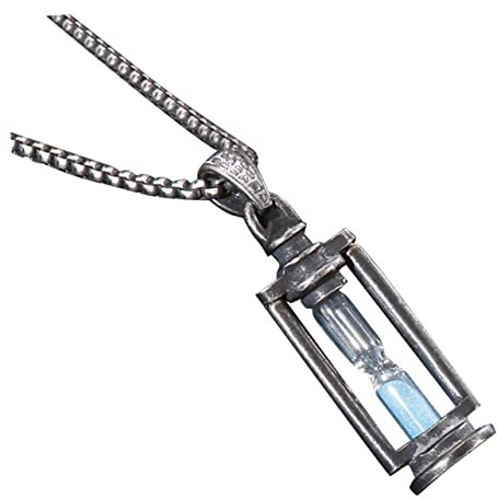 GALPADA Collier Sablier Vintage Acier Titane Pour Hommes Chaîne De Pull Élégante Et Chic Bijou Unique Pour Accessoire De Mode