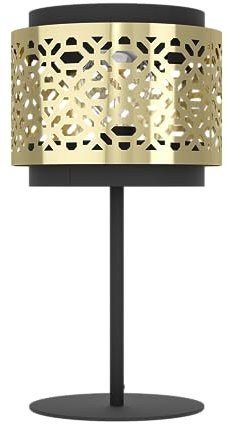 EGLO Tischlampe Sandbach, Elegante Nachttischlampe, Tischleuchte aus Metall und Messing, Tisch-Lampe für Wohnzimmer und Schlafzimmer, E27 Fassung