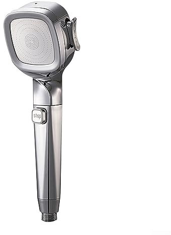 Soffione doccia ad alta pressione 4 modalità pioggia doccia elettrica, soffione doccia con pulsante on/off filtro ugello spruzzatore