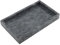 MOUYAT Vassoio in marmo naturale, 30 x 20 cm, vassoio rettangolare in marmo grigio, vassoio da portata per tavolino da caffè, vassoio decorativo per bagno, lavabo
