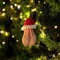 Lustiger Weihnachtsbaum-Anhänger Ornament 3D Weihnachtskugeln Ornament Weihnachtskugel Kugel Dekoration für Weihnachtsbaum Dekor Hängende Ornament Geschenk für Freund (Weihnachtsmütze)