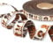 Webband Hunde in beige - 2,00 EUR/m - Eigenproduktion - 17 mm - Meterware