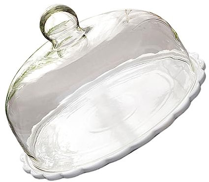OUNONA 1 Satz Deckel aus Kuchenglas Lebensmittelabdeckung aus Glas Miniteller Zelt schützende Kuchenabdeckung Haushaltsnahrungsmittelhaube Anzeigebildschirm Käse