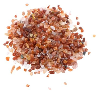 Gravier Décoratif pour Aquarium 100 G Pierres Dagate Rouge