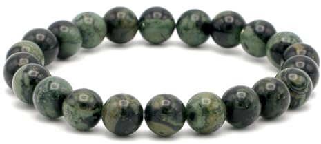 Miracles Minéraux Edelstein Armband Damen & Herren – Sammlung & Entdeckung | Runde Natursteinperlen 4–12 mm je nach Variante, vielfältige Steinauswahl, elastisch für ca. 17–19 cm