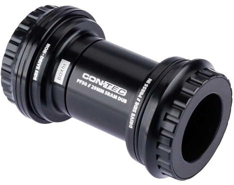 CONTEC Innenlager 'BOX.Fit PF30' SB-verpackt, Pressfit 30, 68/73 mm Gehäusebreite, 46 mm Lagerdurchmesser, Aluminium, Schwarz, Mountainbike, Fahrrad-Innenlager